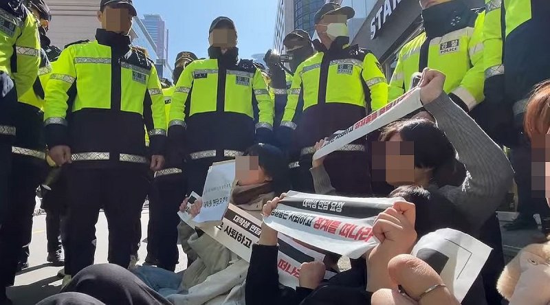 '국민의힘 당사 난입 농성' 대진연 회원 2심서도 집행유예