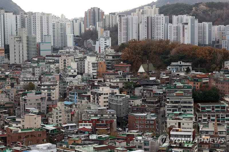 서울시내 한 빌라촌의 모습. 연합뉴스
