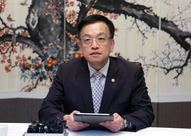 [서울=뉴시스] 배훈식 기자 = 최상목 경제부총리 겸 기획재정부 장관이 19일 오후 서울 종로구 정부서울청사에서 열린 자본시장 선진화 관련 간담회에 참석해 발언하고 있다. 2024.03.19. dahora83@newsis.com