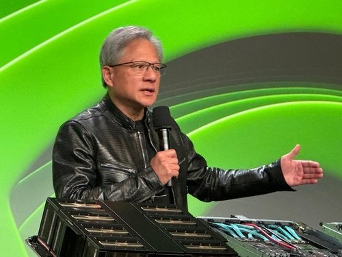 젠슨 황 엔비디아 CEO 미디어 간담회 (새너제이[미 캘리포니아주]=연합뉴스) 김태종 특파원 = 엔비디아 젠슨 황 최고경영자(CEO)가 18일(현지시간) 미국 캘리포니아주 새너제이 시그니아 바이 힐튼 호텔에서 가진 전 세계 미디어와 간담회에서 기자들 질문에 답하고 있다. 2024. 3. 19. taejong75@yna.co.kr