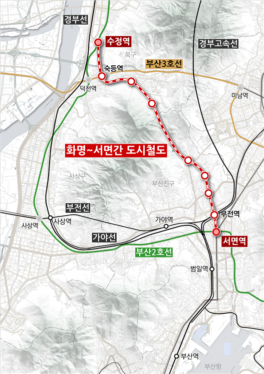 박성훈 후보 "화명(만덕)~서면 직결 도시철도 신설" 공약
