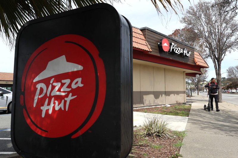 지난 25일(현지시간) 미국 캘리포니아주 산파블로의 피자 업소 건물 모습.AFP연합뉴스