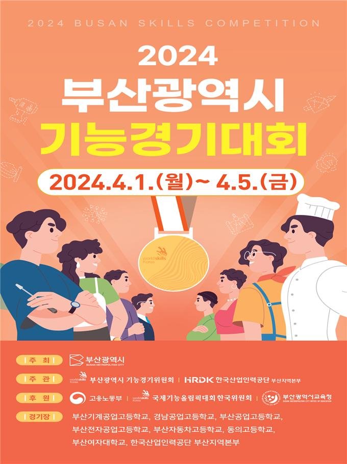 2024년 부산시 기능경기대회 포스터. 부산시 제공