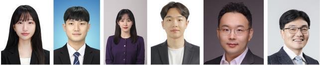 왼쪽부터 이소은 KAIST 화학과 학생, 문현빈 KAIST 기계공학과 학생, 김주리 KAIST 화학과 학생, 박순모 코넬대학교 박사, 유승화 KAIST 교수, 윤동기 KAIST 교수.