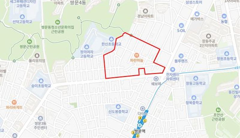 쌍문동 81번지 일대, 신통기획 재개발 후보지 선정