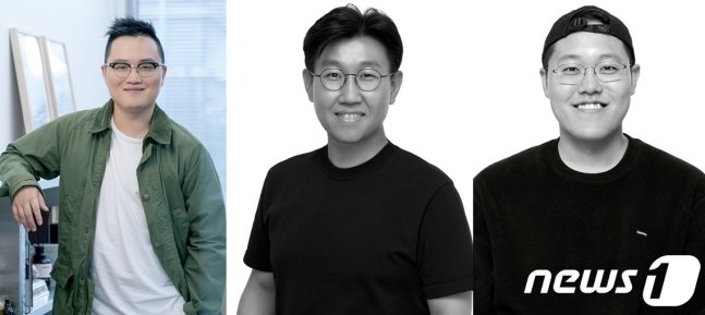 왼쪽부터 조만호 총괄대표, 박준모 대표, 한문일 대표. (무신사 제공)