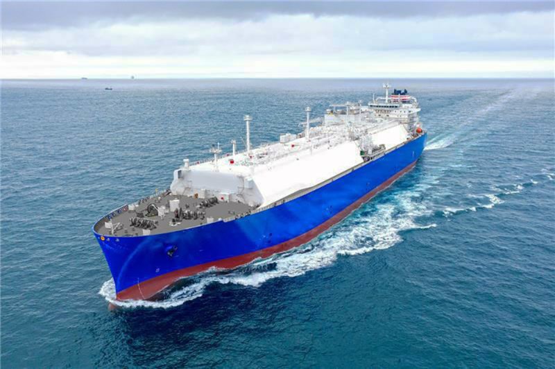현대글로비스가 운용 예정인 액화천연가스(LNG) 운반선과 동일한 규모의 선박. 현대글로비스