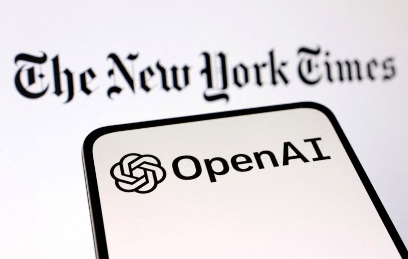 뉴욕타임스와 오픈AI 로고. 로이터 뉴스1