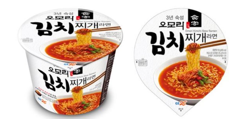 오모리김치찌개라면 모습.(사진=GS리테일 제공) *재판매 및 DB 금지