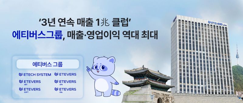 ‘3년 연속 매출 1조’ 에티버스그룹, 작년 매출·영업이익 역대 최고