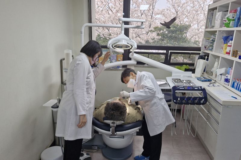 부산 영도구보건소에서 진행된 치과 진료 모습. 영도구 제공