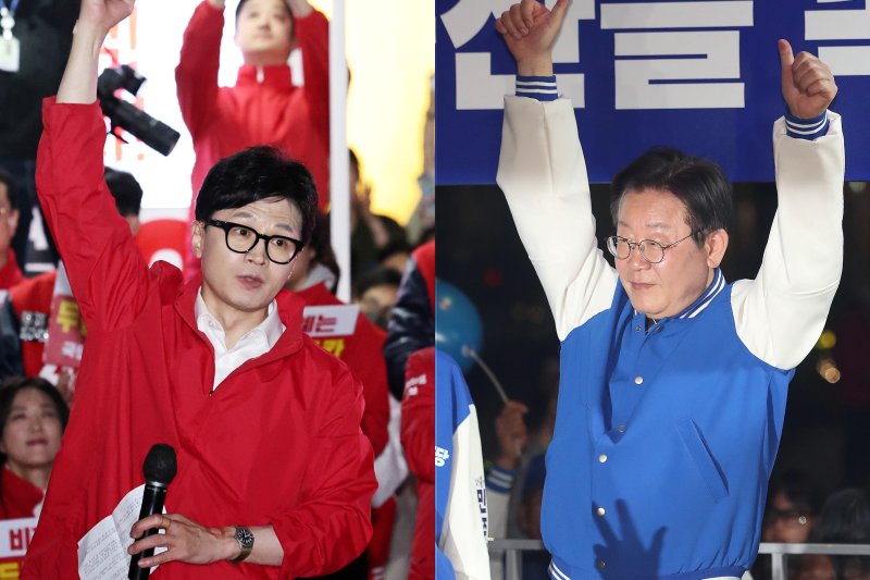 야권 200석 넘길 수도..민주·연합 184~197석 [방송3사 출구조사]