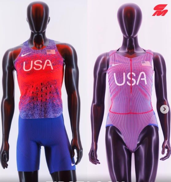 나이키가 공개한 미국 여자 육상팀 경기복. 사진=시티우스 X(옛 트위터)