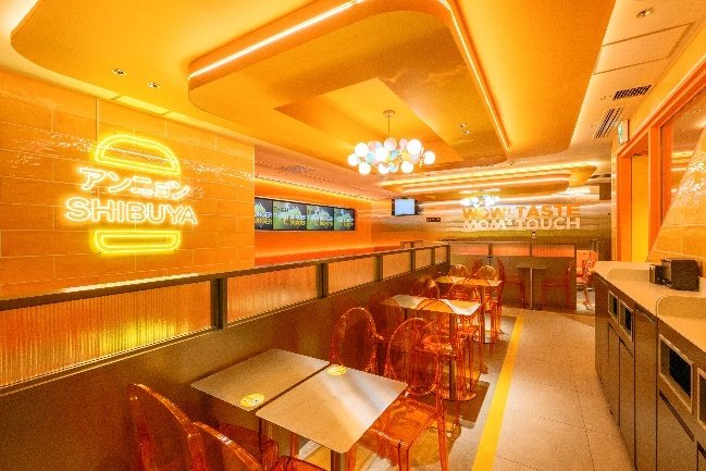 일본 도쿄 '시부야 맘스터치' 매장 내부 전경.(맘스터치앤컴퍼니 제공)