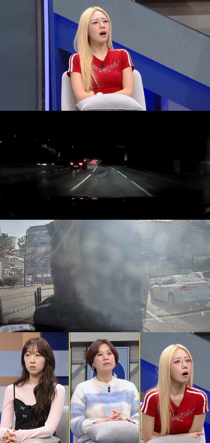 [서울=뉴시스] 16일 오후 8시50분 방송되는 JTBC 예능물 '한문철의 블랙박스 리뷰'에서는 도로에 누워있는 취객을 역과해 발생한 사망 사건의 전말이 공개된다. (사진=JTBC '한문철의 블랙박스 리뷰' 제공) 2024.04.16. photo@newsis.com *재판매 및 DB 금지