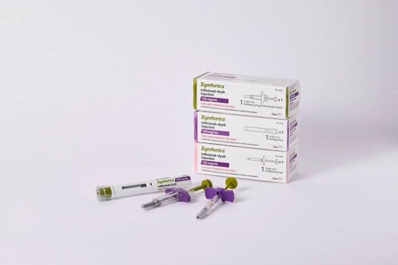 셀트리온이 미국 식품의약국(FDA)에서 신약으로 허가받은 자가면역질환 치료제 '짐펜트라'(램시마SC 미국 판매명). 셀트리온 제공