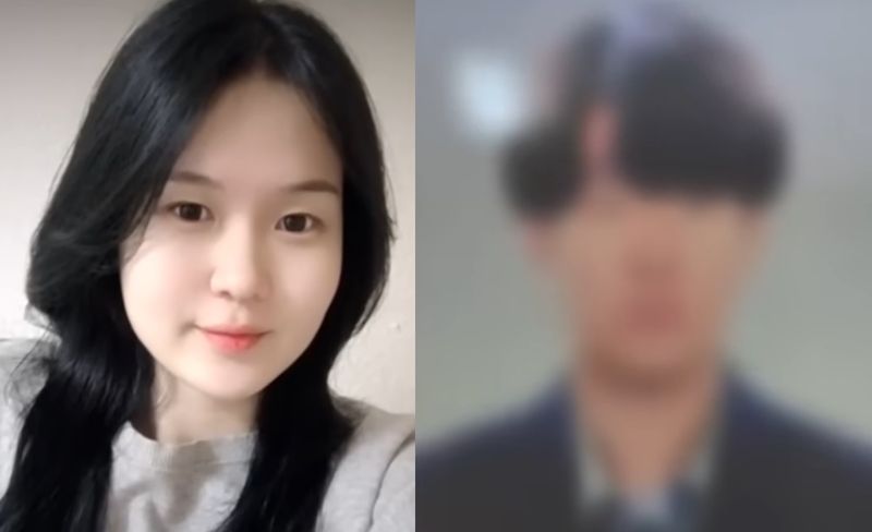 데이트 폭력 피해자 이효정씨(왼쪽)와 가해자 / JTBC뉴스 갈무리