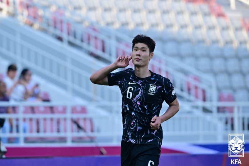 한국 23세 이하(U-23) 대표팀의 이영준. 대한축구협회 제공