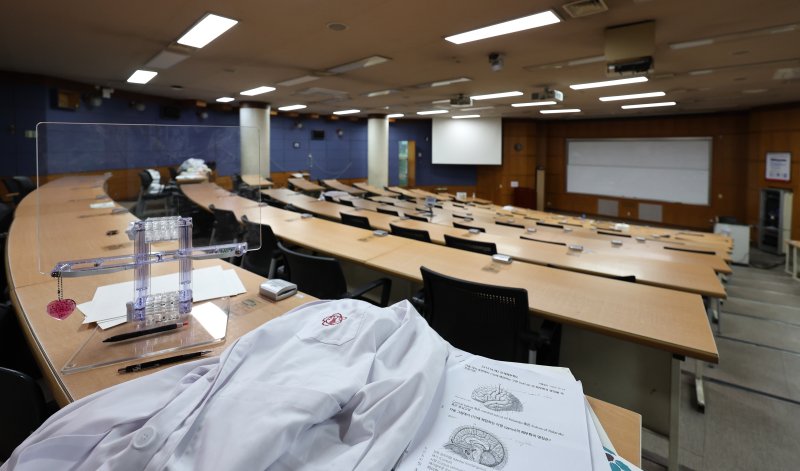 대구 경북대학교 의과대학 강의실이 비대면 수업으로 텅 비어있다. (기사와 직접적인 관련 없는 자료사진) 뉴시스