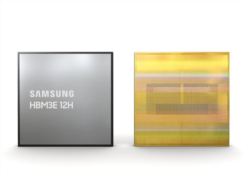 삼성전자 HBM3E 12H D램 제품 이미지. 사진=뉴시스