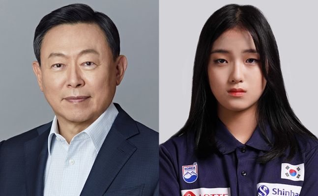 신동빈 회장(왼쪽), 최가온 / 롯데지주, 연합뉴스