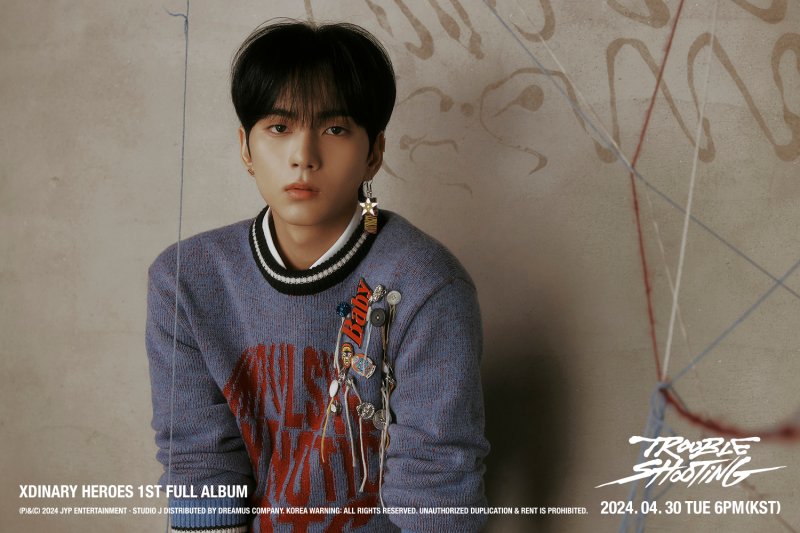 [서울=뉴시스] 밴드 '엑스디너리 히어로즈' 멤버 오드. (사진=JYP엔터테인먼트 제공) 2024.04.23. photo@newsis.com *재판매 및 DB 금지