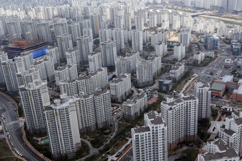 1기 신도시인 경기도 성남시 분당 시가지의 아파트 전경. 뉴시스