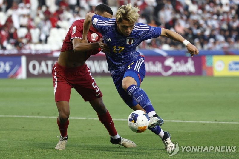 일본은 카타르 골키퍼의 퇴장으로 수적 우위를 바탕으로 연장전에서 2골을 성공시켰다. 사진=연합뉴스