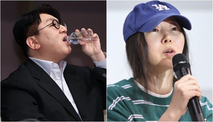 방시혁 하이브 의장(왼쪽), 민희진 어도어 대표 /사진=연합뉴스