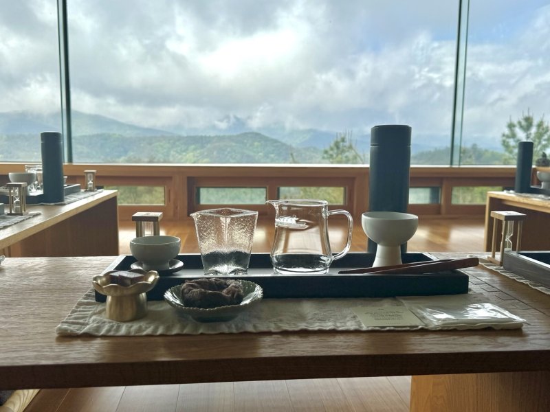 팔공산 자락을 감상할 수 있는 사유원 현암 티 하우스. ⓒ News1 김형준 기자