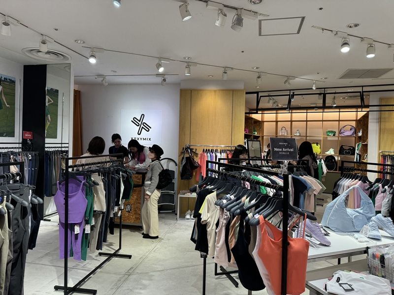 일본 나고야 파르코 백화점에 오픈한 젝시믹스 일본 2호점 전경.