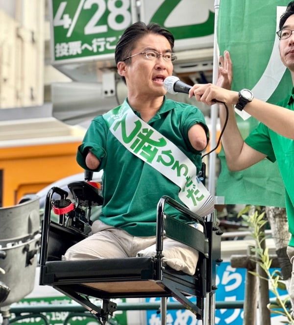 '女 5명과 불륜' 오체불만족 저자, 日 중의원 낙선