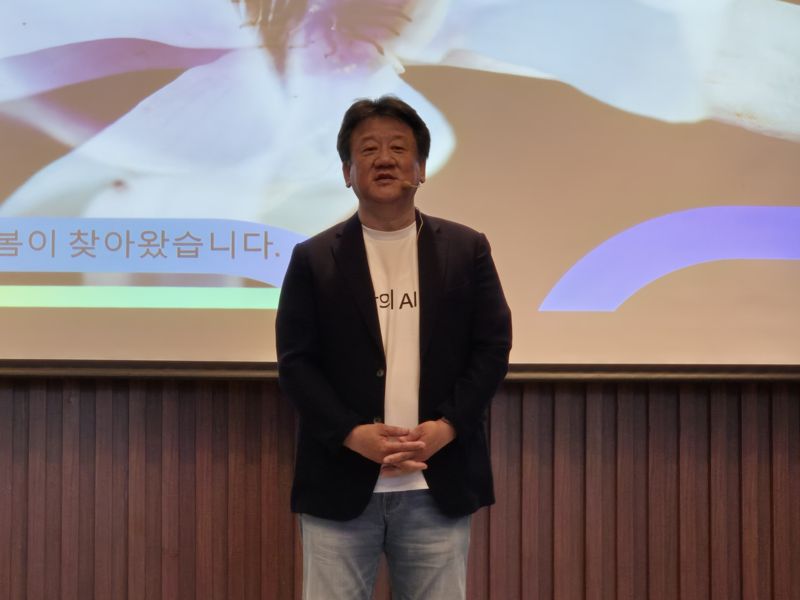 김대환 HP코리아 대표가 30일 서울 여의도 콘래드호텔에서 기자간담회를 열고 환영사를 말하고 있다. 사진=구자윤 기자