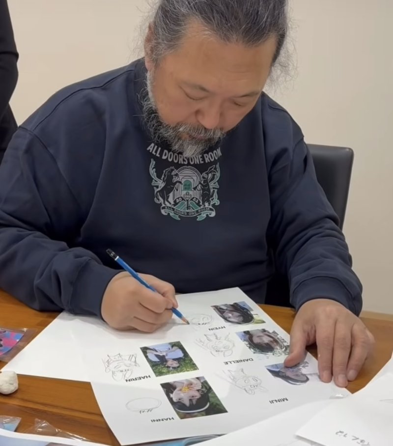 [서울=뉴시스] 무라카미 다카시. (사진 = 민희진 어도어 대표 인스타그램 캡처) 2024.05.01. photo@newsis.com *재판매 및 DB 금지