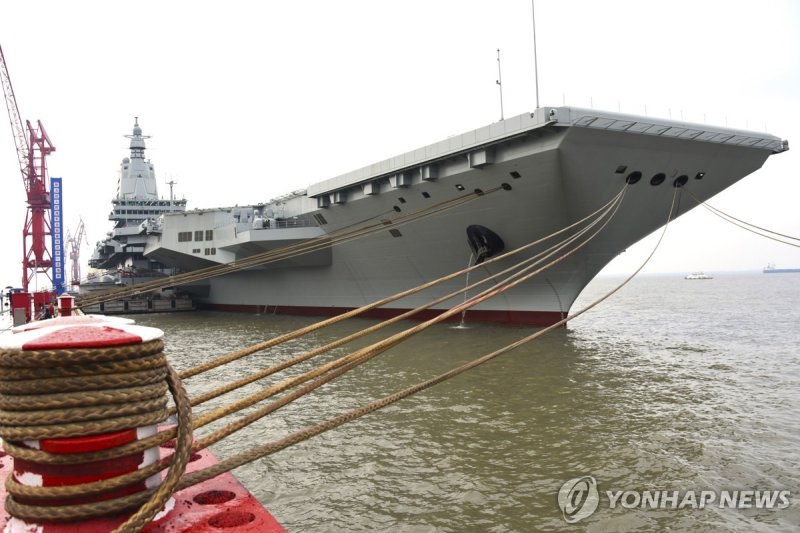 중국, 세 번째 항공모함 푸젠호 1일 첫 시험 항행