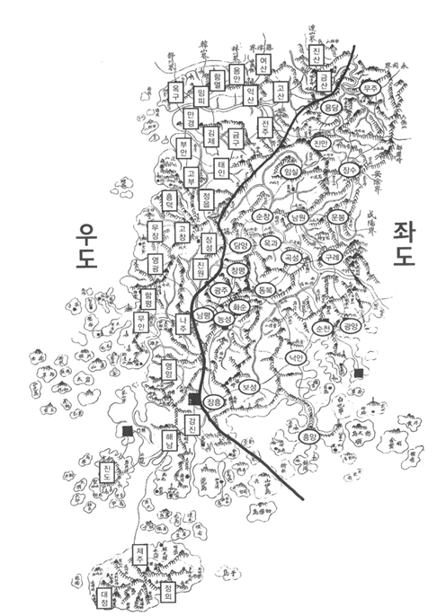 자료=김덕진, 전라도의 탄생, 2018