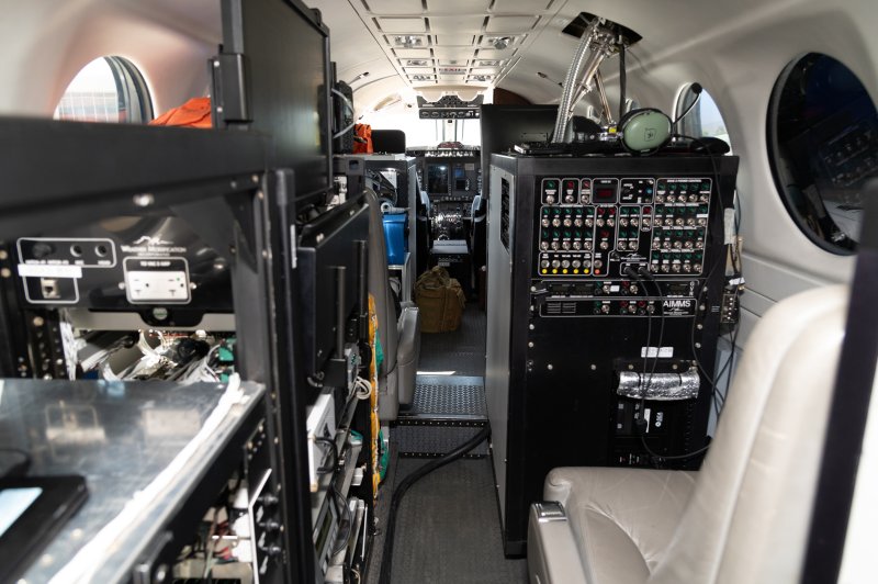 [서울=뉴시스] 국내 기상항공기 나라호의 내부. (사진=기상청 제공) 2024.05.05. *재판매 및 DB 금지