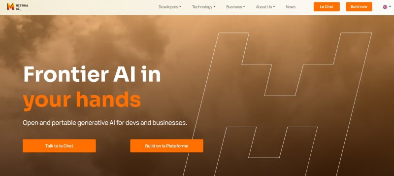[뉴시스]프랑스의 인공지능(AI)기업 미스트랄(Mistral AI)이 약 6억 달러(약 8200억원)의 자금 조달에 나서는 가운데, 60억 달러(약 8조2000억원)의 기업 가치를 평가받고 있다고 9일(현지시간) 월스트리트저널(WSJ)이 보도했다. (사진=미스트랄 홈페이지) 2024.5.10 *재판매 및 DB 금지