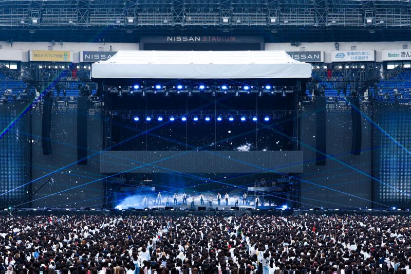 [요코하마=뉴시스] 세븐틴 닛산 스타디움 콘서트 현장. (사진 = 하이브 재팬 제공) 2024.05.26. photo@newsis.com *재판매 및 DB 금지