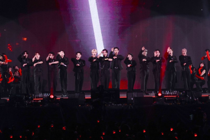 [요코하마=뉴시스] 세븐틴 닛산 스타디움 콘서트 현장. (사진 = 하이브 재팬 제공) 2024.05.26. photo@newsis.com *재판매 및 DB 금지