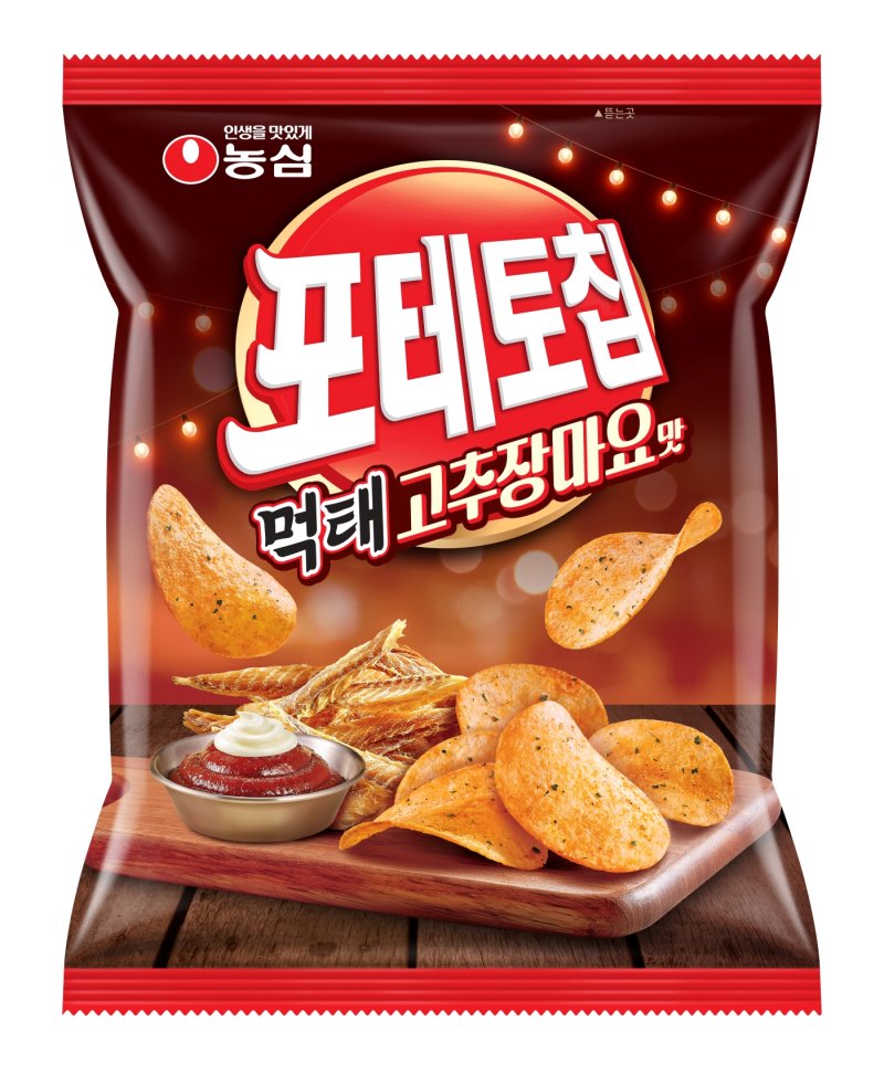 감칠맛 안주 3총사가 한봉지안에... 농심 '포테토칩 먹태 고추장마요'