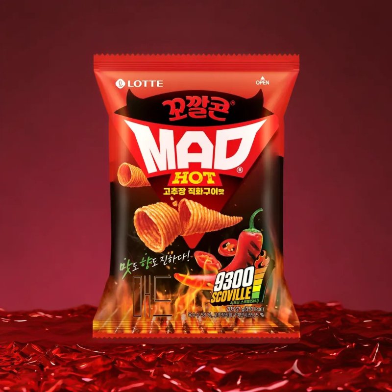 꼬깔콘 매드핫(MAD HOT) 고추장 직화구이맛 /사진=롯데웰푸드