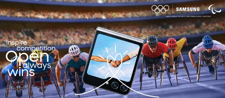 삼성전자 파리 올림픽 마케팅 영상 중 일부. 삼성전자 엑스(X) 캡처
