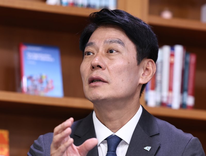 한민수 더불어민주당 대변인이 29일 서울 여의도 국회의원회관에서 뉴스1과 인터뷰하고 있다. 2024.5.29/뉴스1 ⓒ News1 구윤성 기자