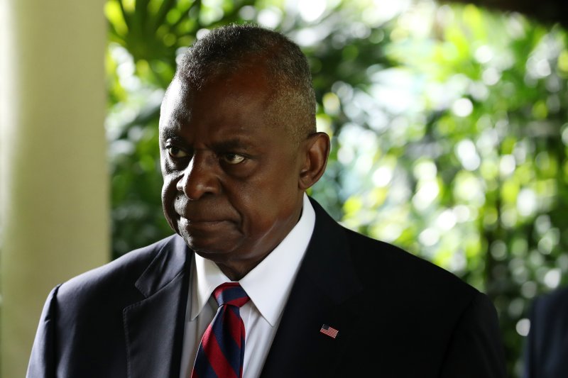 로이드 오스틴 미국 국방장관이 2일 싱가포르 샹그릴라 호텔에서 열린 제21차 아시아안보회의(샹그릴라 대화) 계기 한-미 국방장관 회담에 참석하고 있다. 2024.6.2/뉴스1 ⓒ News1 이승배 기자