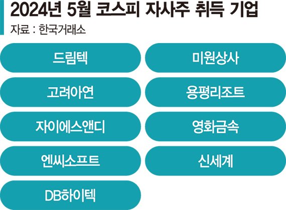 자사주 사들이는데 주가는 되레 하락