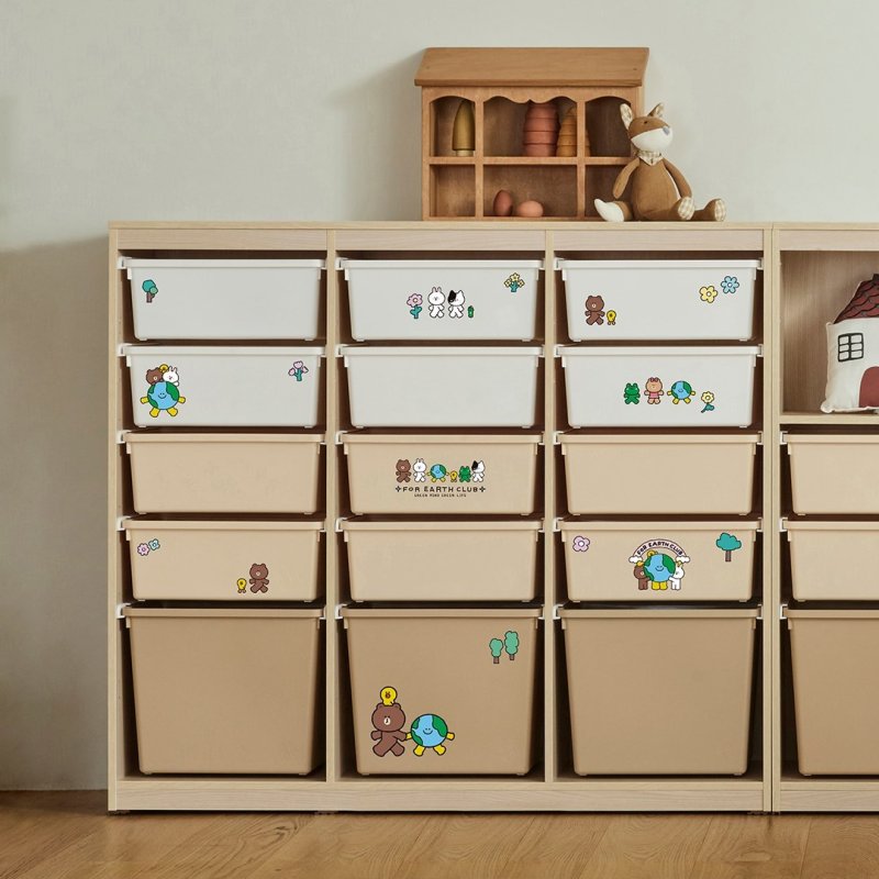 한샘 샘키즈 수납장 라인프렌즈 협업 상품(한샘 제공) ⓒ News1 김민석 기자