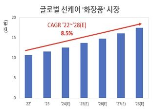 글로벌 선케어 화장품 시장 규모. 사진=FS리서치