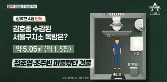 김호중, TV 나오는 1.5평 독방…정준영·조주빈도 머물렀던 건물