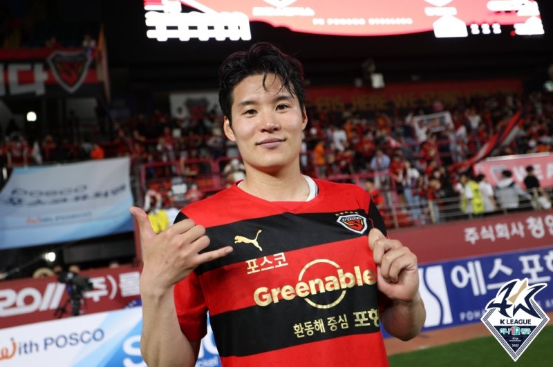 [서울=뉴시스] 생애 처음 태극마크를 단 박승욱. 사진은 지난해 6월 포항 스틸러스 시절. (사진=한국프로축구연맹 제공) *재판매 및 DB 금지